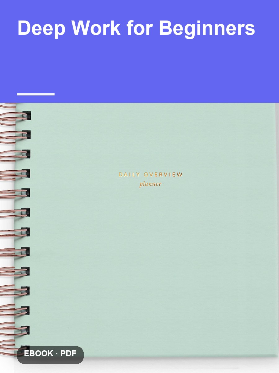 Cover of Deep Work for Beginners