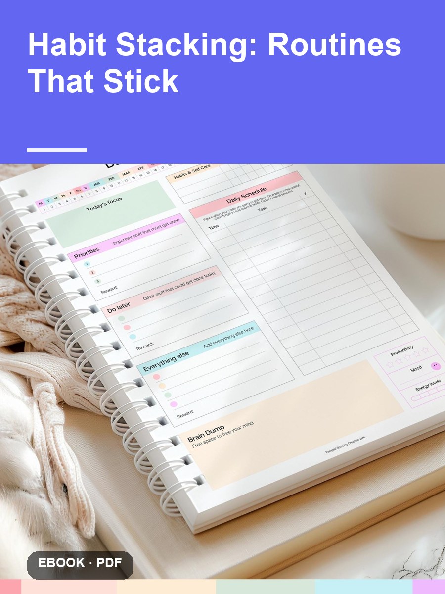 Cover of Habit Stacking: Routines That Stick