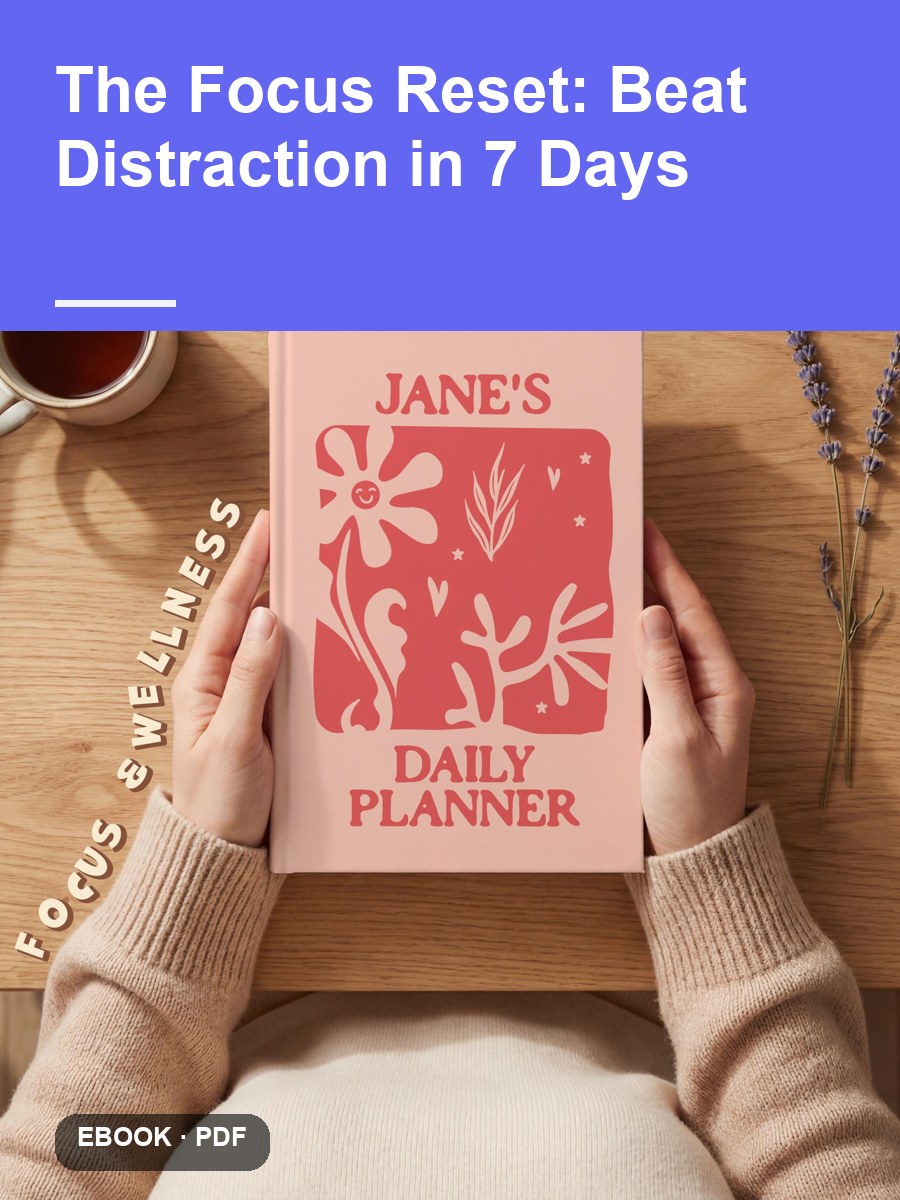 Cover of The Focus Reset: Beat Distraction in 7 Days